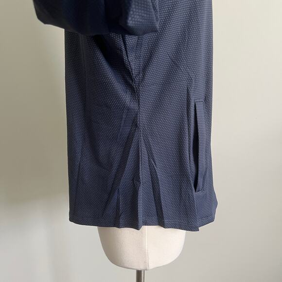 Tommy Bahama Golf Athletic Full Zip Jacket Thumbholes Blue XL Textured - Picture 7 of 12